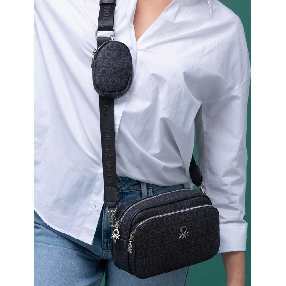 BNT1292-BLACK_02-BENETTON-TORBA Benetton torba 23*15*9 - bnt1292-black - Slika 2