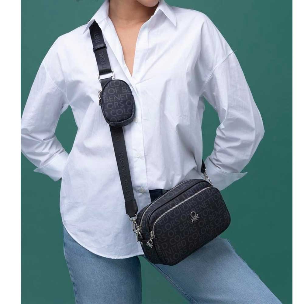 BNT1292-BLACK_05-BENETTON-TORBA Benetton torba 23*15*9 - bnt1292-black - Slika 5