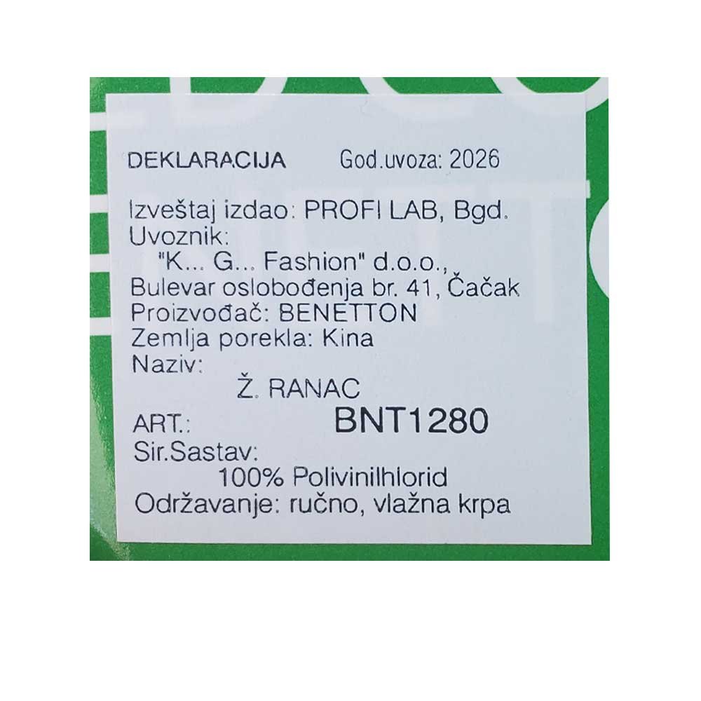 bnt1280-black_099 Benetton ranac 30*23*10 - bnt1280-black - Slika 6