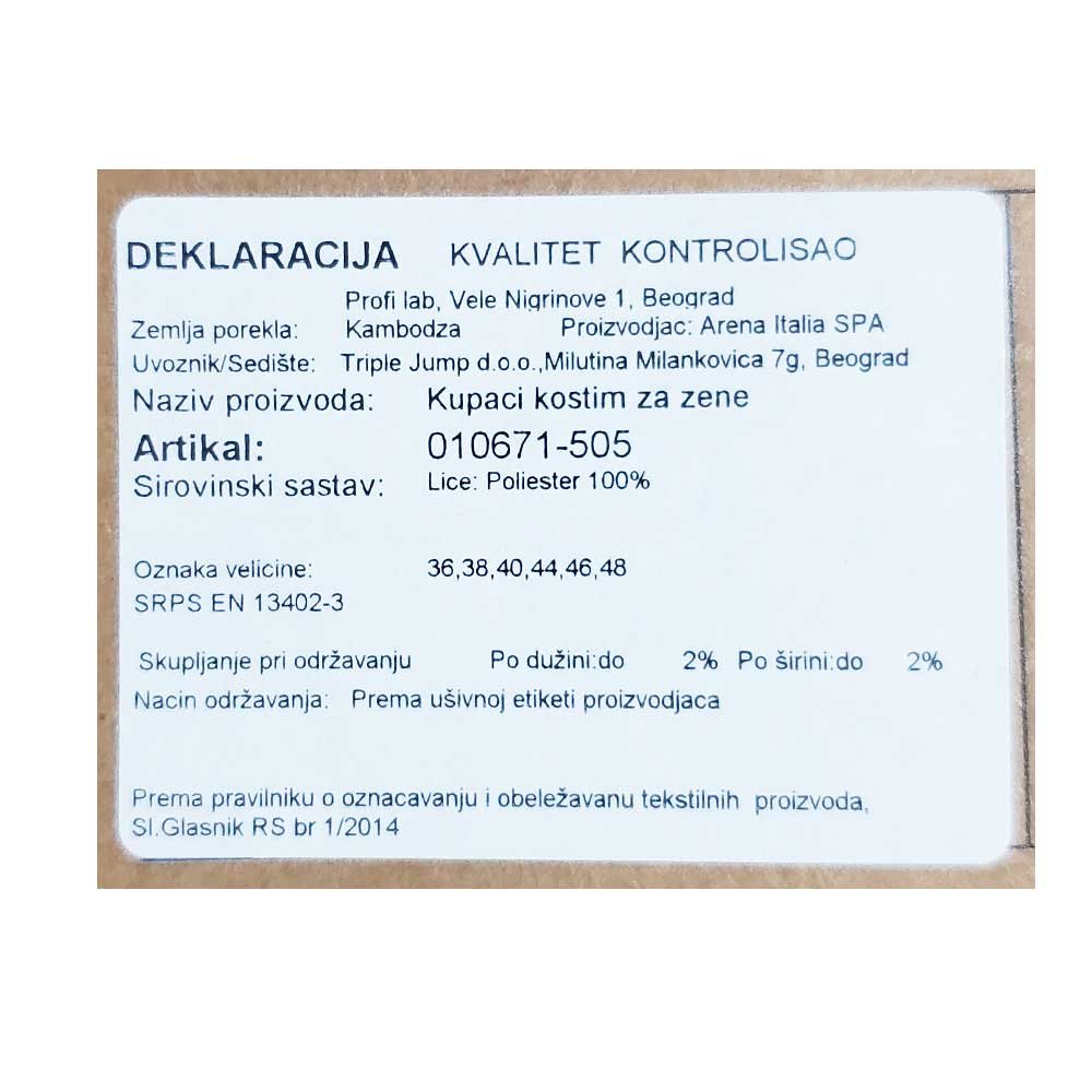 010671-505_099 Arena w one placment swimsuit tech back - 010671-505 - Slika 8