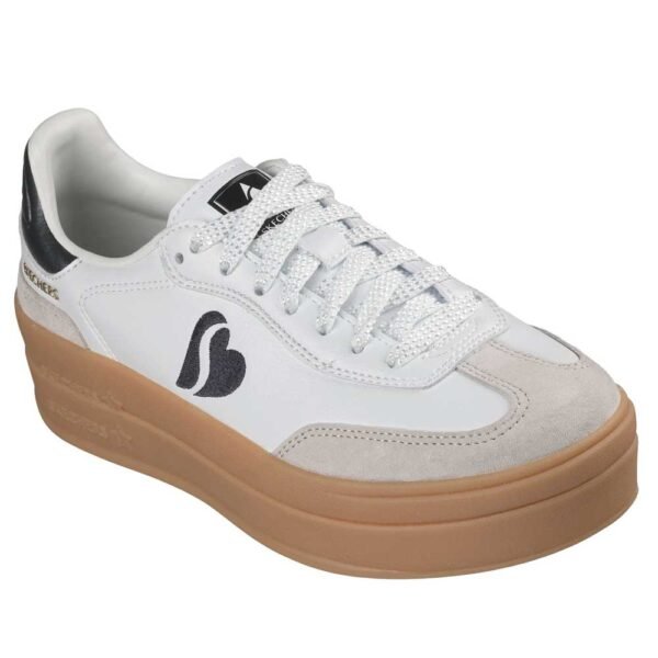 Skechers academy hi stacked hearts - 185435-wbk
