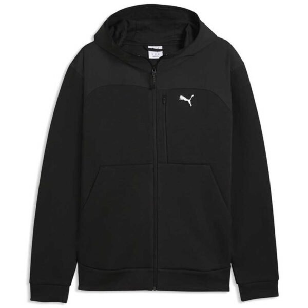 Pumatech material mix full-zip hoodie dk - 694490-01