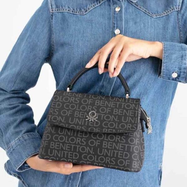 Benetton torba 20*15*11 - bnt1691-black-grey