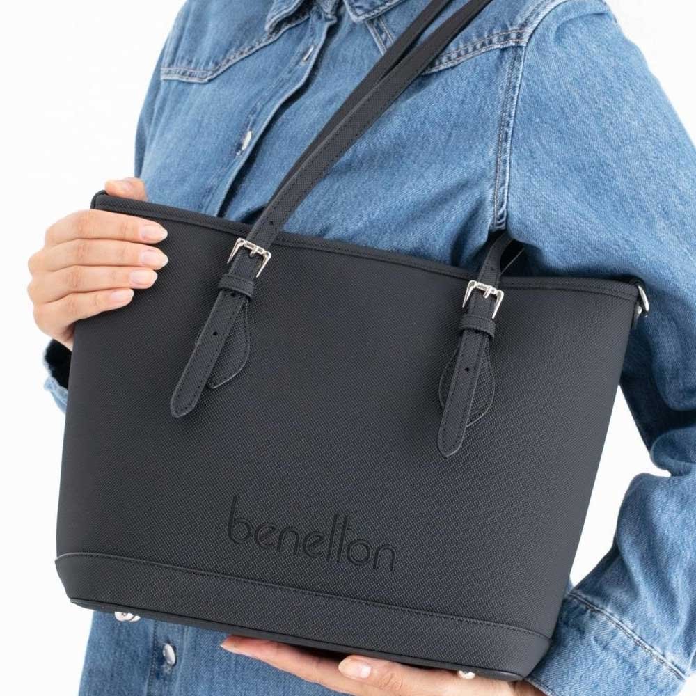 bnt1673-black_02-benetton-torba Benetton torba 35*25*14 - bnt1673-black - Slika 2
