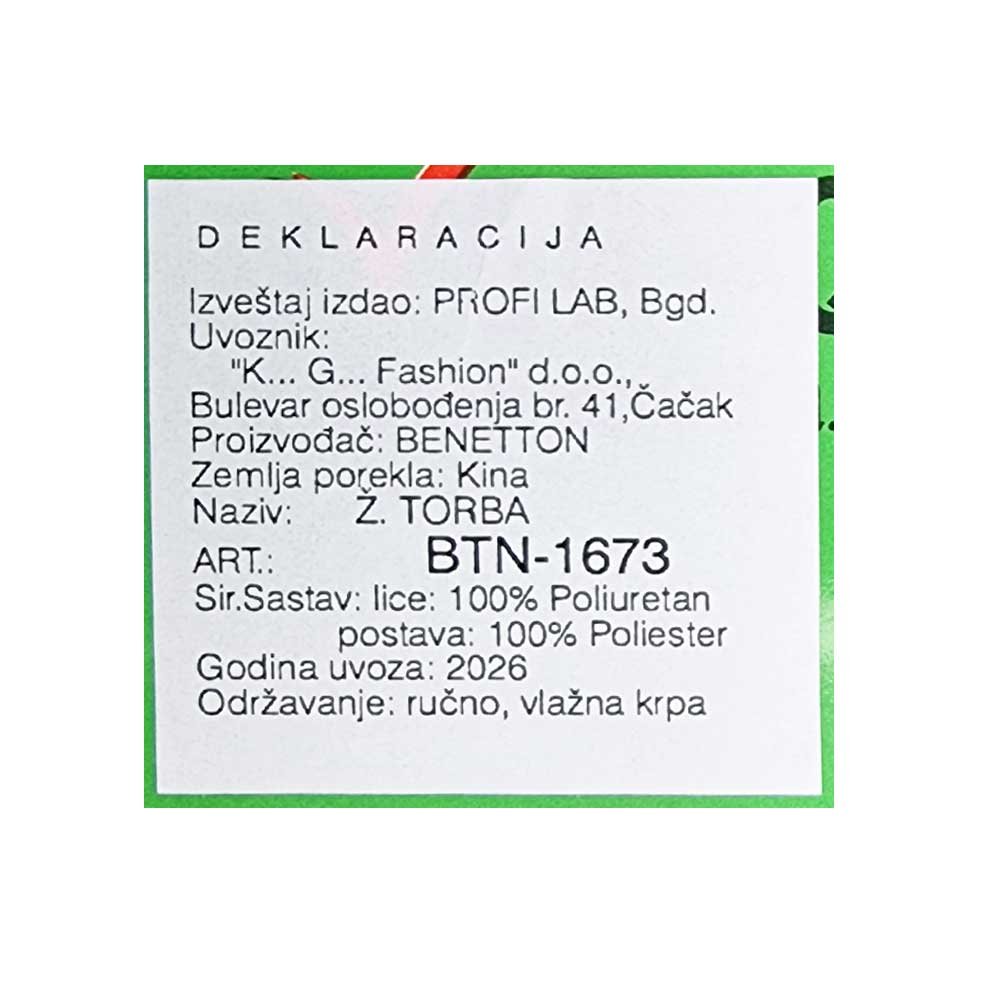 bnt1673-black_099 Benetton torba 35*25*14 - bnt1673-black - Slika 5