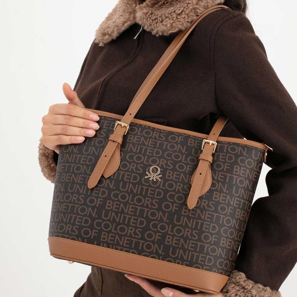 bnt1674-brown-camel_02-benetton-torba Benetton torba 35*25*14 - bnt1674-brown-camel - Slika 2