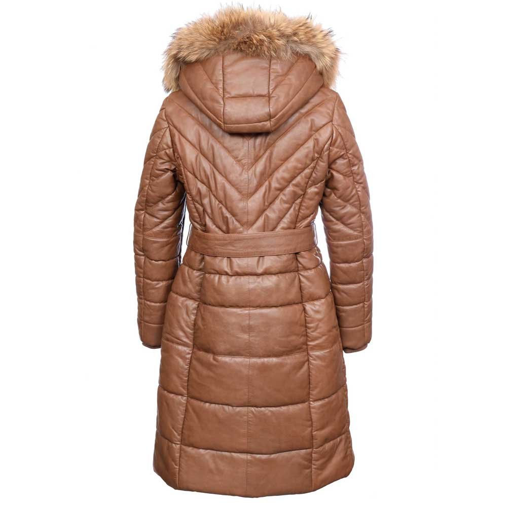 701160-BROWN_02 jana kozna jakna Inveneto kozna jakna jana new - 701160-brown - Slika 3